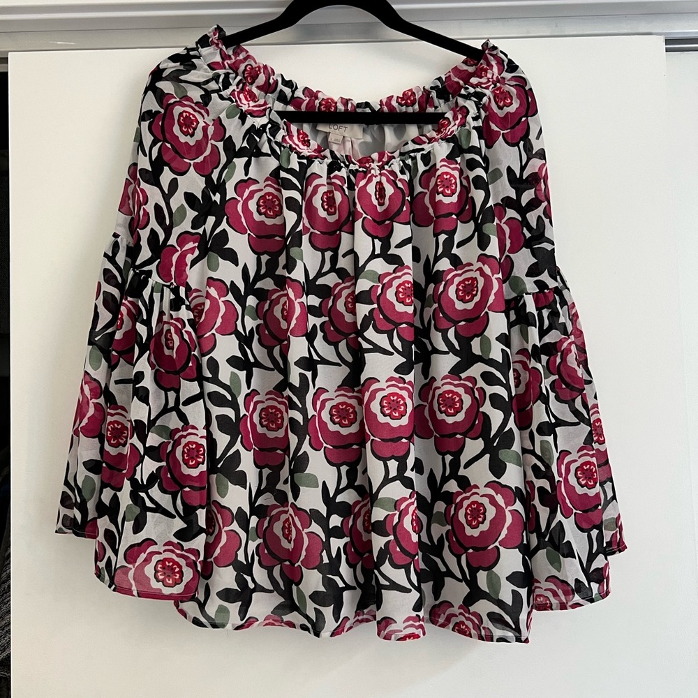 LOFT Floral Off-Shoulder Women's Top